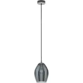 Eglo Estanys, Noir, Nickel, Noir, Transparent, Acier, Verre, Rond, Intérieur