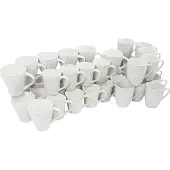Creativ Company Assortiment de tasses en vrac, 48 pièces, Tasse, Blanc