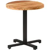 vidaXL Table de bistrot ronde Ø70x75 cm Acacia massif