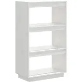 vidaXL Bibliothèque/Séparateur de pièce Blanc 60x35x103 cm Pin massif