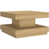 vidaXL Table basse marron clair 60x60x35 cm MDF