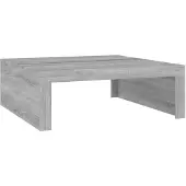 vidaXL Table basse Gris Sonoma 100x100x35 cm Bois composite