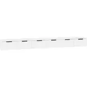 vidaXL Armoires murales 2 pcs blanc 102x30x20 cm bois d'ingénierie