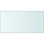 vidaXL Dessus de table Transparent 50x100 cm Verre trempé