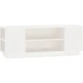 vidaXL Armoire TV Blanc 110x35x40,5 cm Pin massif