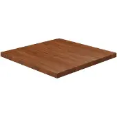 vidaXL Dessus de table carré Marron foncé 80x80x4cm Bois chêne traité