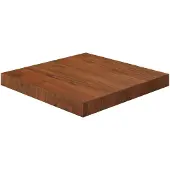 vidaXL Dessus de table carré Marron foncé 40x40x4 cm Bois chêne traité