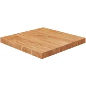 vidaXL Dessus de table carré Marron clair 50x50x4 cm Bois chêne traité