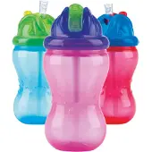 Nuby Vari Flo Flip It gobelet à paille, 360 ml, 12 mois+,