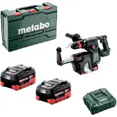 Metabo Marteau perforateur burineur 18 V KH 18 LTX 24 BL Quick + ISA 18 LTX 24 - 2x5,5Ah - 2,2J - Coffret metaBOX