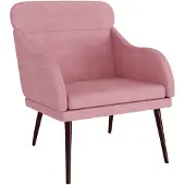 vidaXL Fauteuil Rose 63x76x80 cm Velours