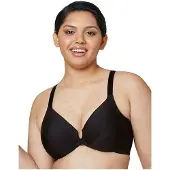 Glamorise 1247 Plunge Bra, Noir, 110F Women's