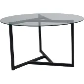 Skye Decor , Trio sehpa / şeffaf temperli cam S402, tables basses, transparent, métal, 75 x 42 x 75 cm