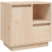 vidaXL Table de chevet 50x34x50 cm Bois de pin massif