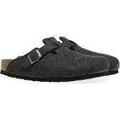 Birkenstock Sabot Birkenstock Unisex Boston Anthracite Wool Regular-Taille 36