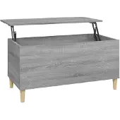 vidaXL Table basse Gris Sonoma 90x44,5x45 cm Bois composite