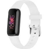 IMoshion Bracelet en silicone pour Fitbit Luxe - Blanc