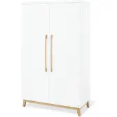 Pinolino Armoire 'riva' 2 Portes Blanc Bois
