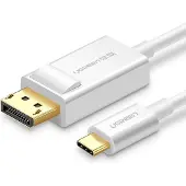 UGREEN Câble USB USB-C - DisplayPort 1.5 m Biały (6957303844203) (1.50 m), Câble vidéo, Blanc