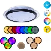 Näve LED Plafonnier CANNA Ø45cm 23,8W Couleur de lumière réglable blanc dimmable RGB 1392661