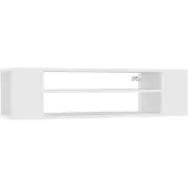 vidaXL Meuble TV suspendu blanc 100x30x26,5 cm Bois composite