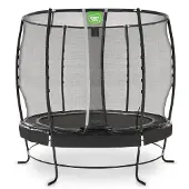 Exit Lotus Premium Trampoline ø253cm – Sur pieds – Rond – Trampoline de Jardin – Noir