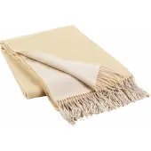 Broste Copenhagen Plaid Jeanne jaune - 130x200cm