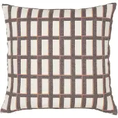 Broste Copenhagen Housses de coussins ISA - Marron - 50x50 cm