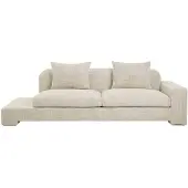 Broste Copenhagen Canapé Bay droit beige clair