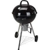 Huismerk Barbecue au charbon de bois rond 57 cm - Noir