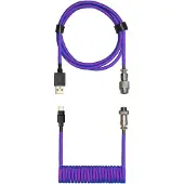 Cooler Master Câble de clavier Coiled Cable USB Type A - Type C M/M 1,5m (Bleu/Violet)