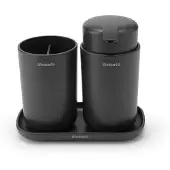 Brabantia Set de accessoires salle de bain 3 pcs gris