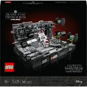 LEGO 75329 Star Wars Death Star Trench Run Diorama set, kit de modèle à construire pour adultes avec X-Wing de Luke Skywalker, article pour fans d'Un Nouvel Espoir, déco de chambre, cadeau