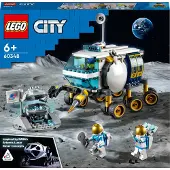 LEGO 60348 City Rover lunaire Jouet spatial à partir de 6 ans pour filles et garçons avec des mini-figurines d'astronautes de la série NASA pour enfants