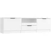 vidaXL Armoire TV blanche 140x35x40 cm Bois composite