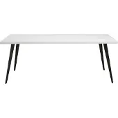 Nordal Grande table de salle à manger Blanca - blanc brillant