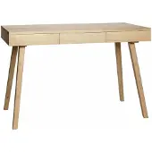 Hubsch Bureau en bois avec 3 tiroirs