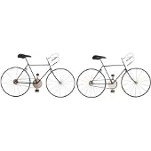 DKD Home Decor Decorative Figure 78 x 2,5 x 45 cm Bicycle Vintage (2 Units)