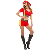 MOM Bomber Woman Costume Rouge S Enfants