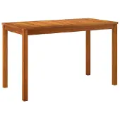 vidaXL Table de jardin 110x55x67 cm bois massif acacia