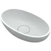 Riho Escala lavabo à poser, SOLID Surface, ovale, W030001105