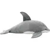 vidaXL dauphin en peluche Gris