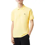 Lacoste L1212 Short Sleeved Ribbed Collar S Couleur Jaune