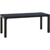 vidaXL Banc de jardin 110 cm acier et WPC noir