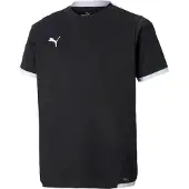 Puma T-Shirt fonctionnel 'TeamLiga' noir / blanc