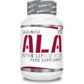 Biotech USA ALA 50 gélules / Antioxydants et extraits naturels / 250 mg d'acide alpha lipoïque en gélules de gélatine