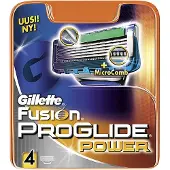 Gillette Lames de rasoir Fusion 5 Pro Glide Power, 4 pièces