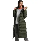 Superdry Super Long Line Fuji Jacket Vert 8 Femme