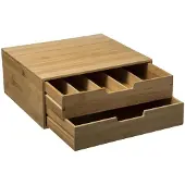 5 Five Bamboo Capsule Organizer Marron