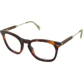 Tommy Hilfiger Lunettes de Vue TH 1365 50/20/145 Havana matt gold wood Acetate MAN TH 1365